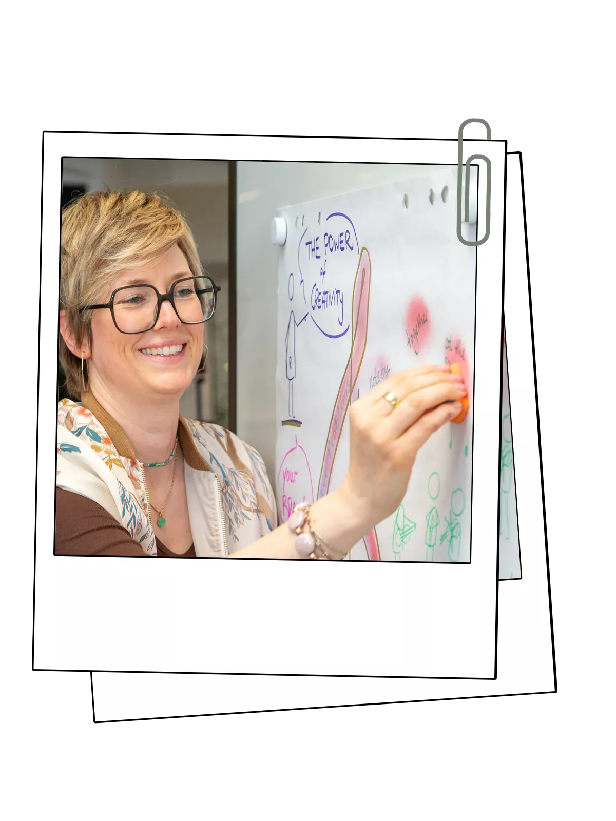 Natalie Guttzeit am Flipchart